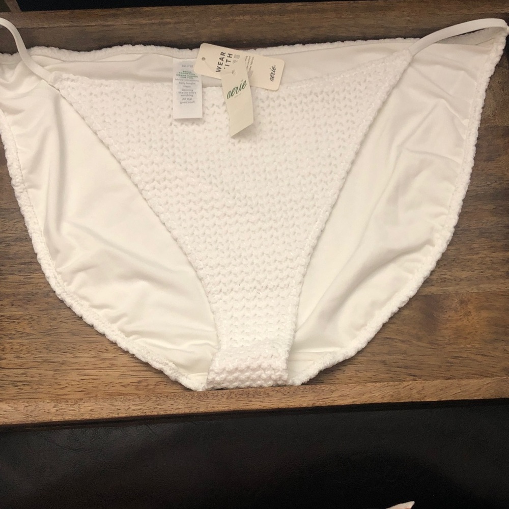Aerie White Textured Panties